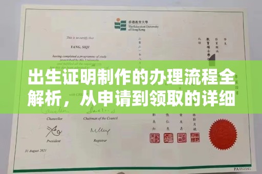 钦州出生证明制作的办理流程全解析，从申请到领取的详细指南