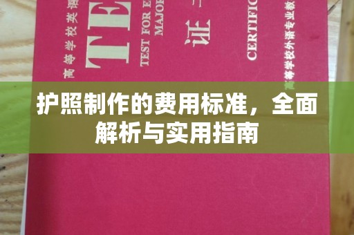 钦州护照制作的费用标准，全面解析与实用指南