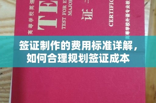 钦州签证制作的费用标准详解，如何合理规划签证成本