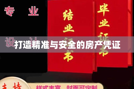 钦州打造精准与安全的房产凭证